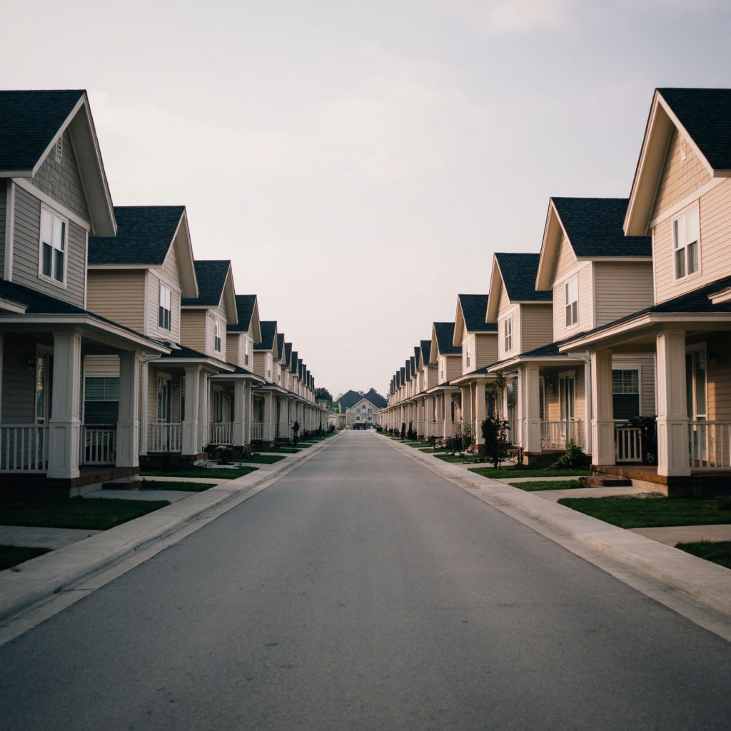 Пример типовой застройки коттеджных поселков