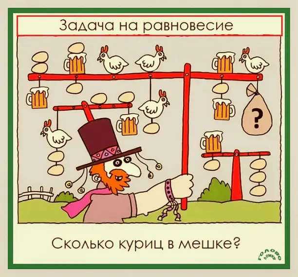 🐔 Сколько куриц в мешке? Реши простую (но хитрую!) задачку!