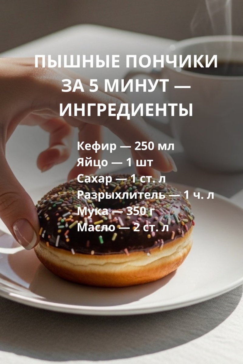 Домашние пончики