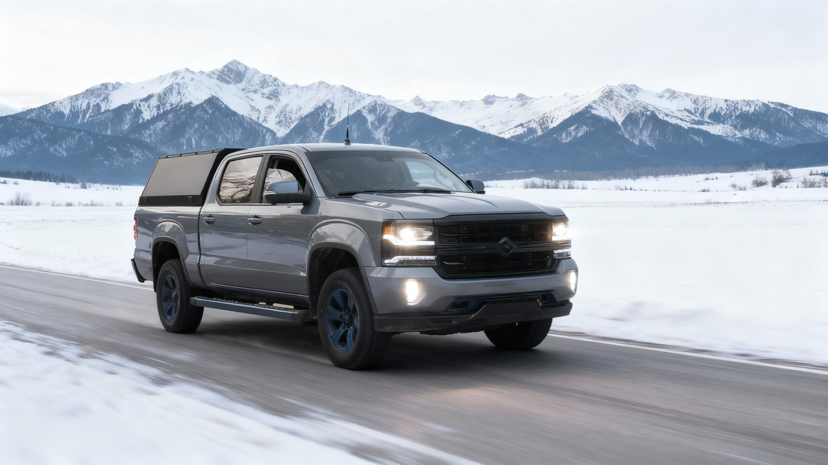 Новый пикап HuangHai N7. Зимняя эксплуатация.