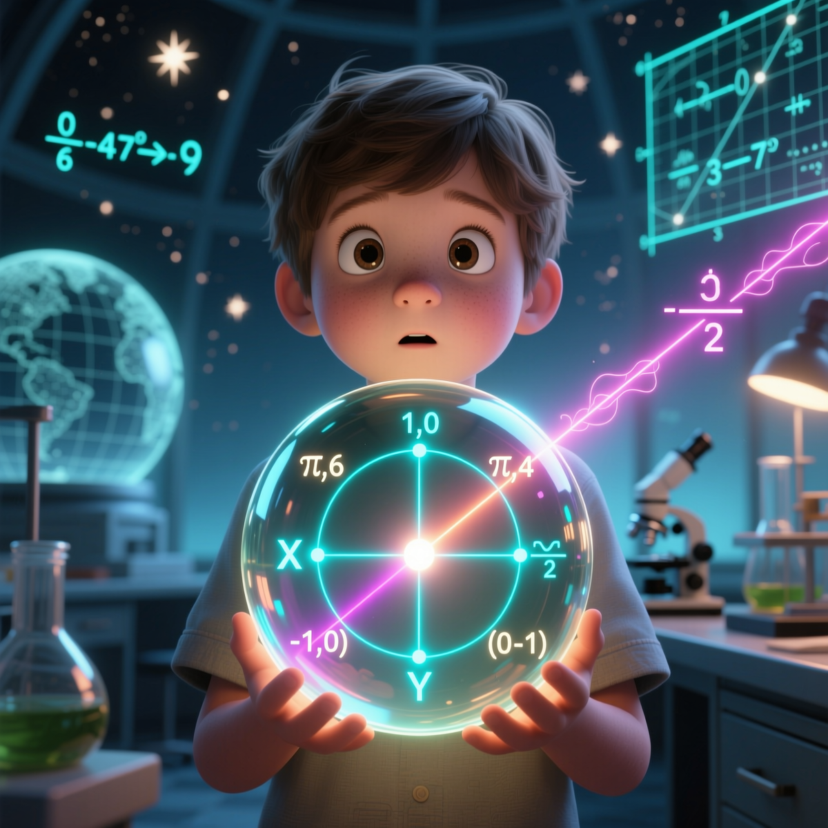 Забудьте о скучных таблицах! Единичная окружность — это вселенная тригонометрии в миниатюре. Разберитесь с ней один раз — и все формулы, знаки и значения обретут ясный смысл.