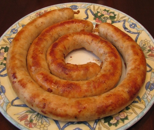 Домашняя куриная колбаса