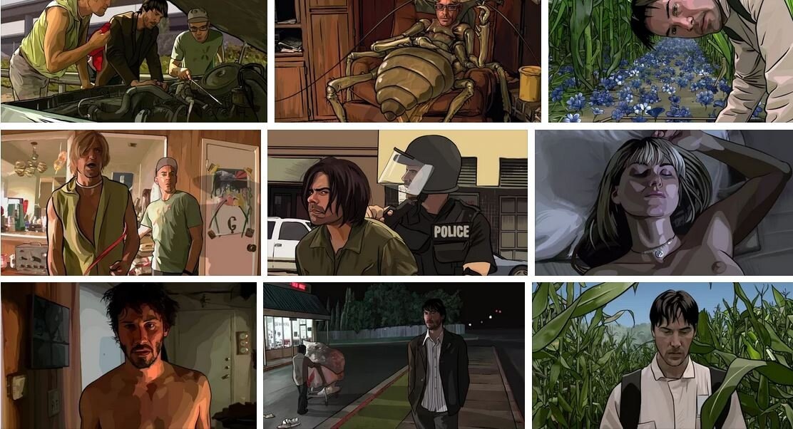 "Помутнение" (A Scanner Darkly), 2006. Режиссёр – Ричард Линклейтер.