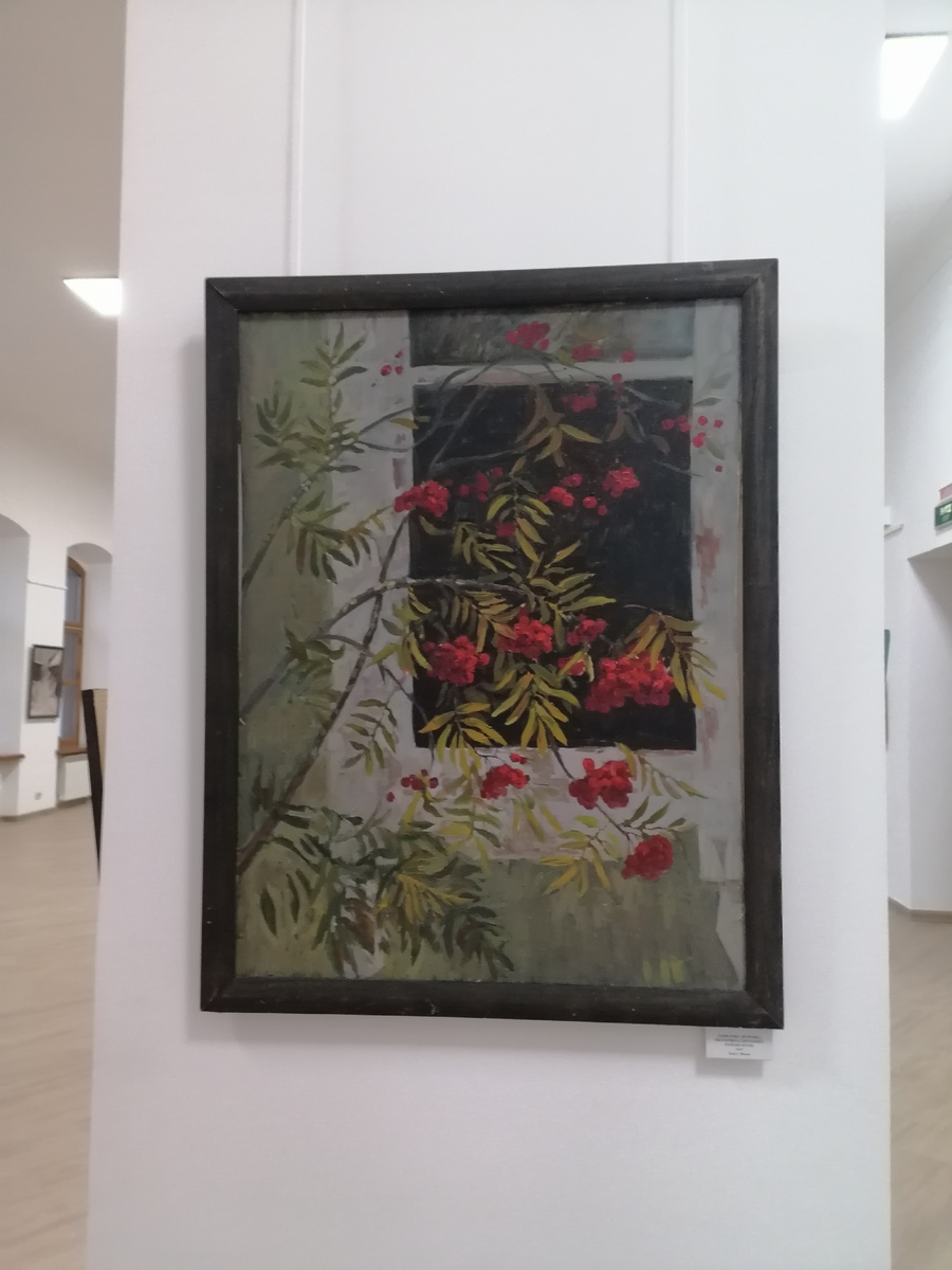 Рудковский Игорь. Ветка рябины. 2009. Холст, масло