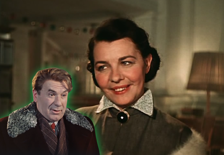 Ольга Власова в роли Аделаиды Кузьминичны — её пением Огурцов почему-то был недоволен. Фото: кадры фильма "Карнавальная ночь"