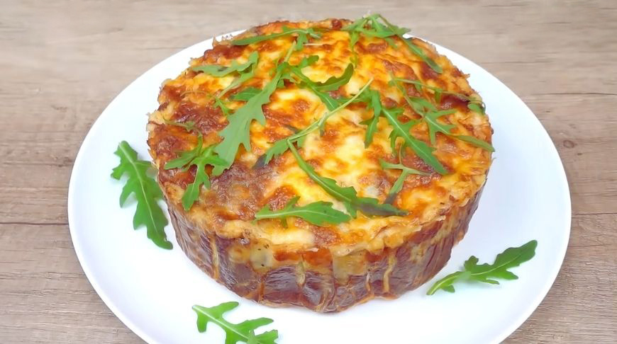 Ленивый мясной пирог из лаваша с фаршем - рецепт для занятых хозяек