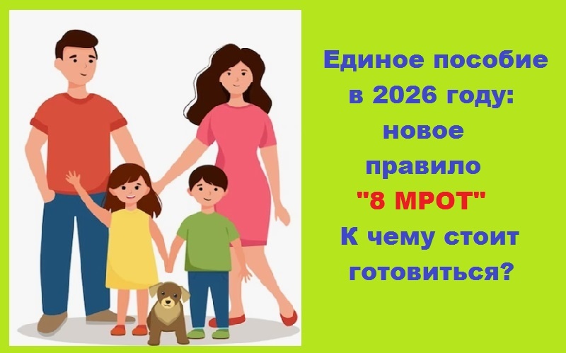 Единое пособие 2026: новое правило - 8 МРОТ или отказ!