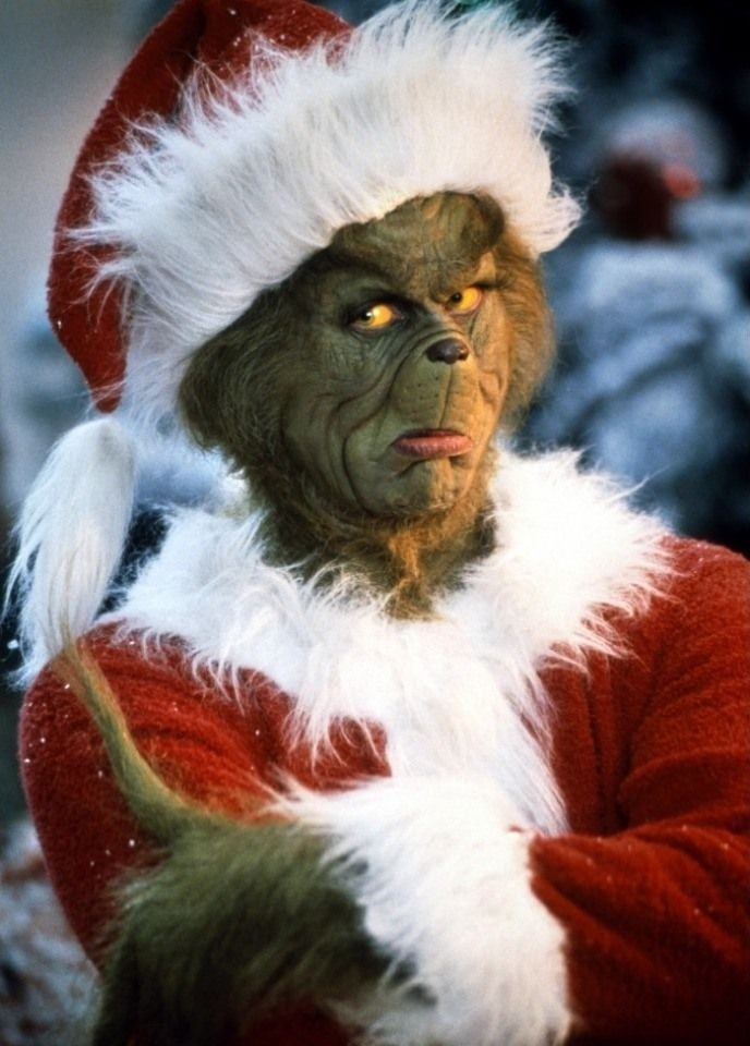 Гринч. Кадр из фильма «Гринч – похититель Рождества» 2000 года