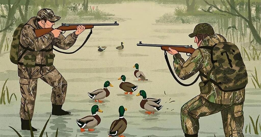 Серия: Правила охоты. Часть 1. Стрелял в утку, а попал в друга.