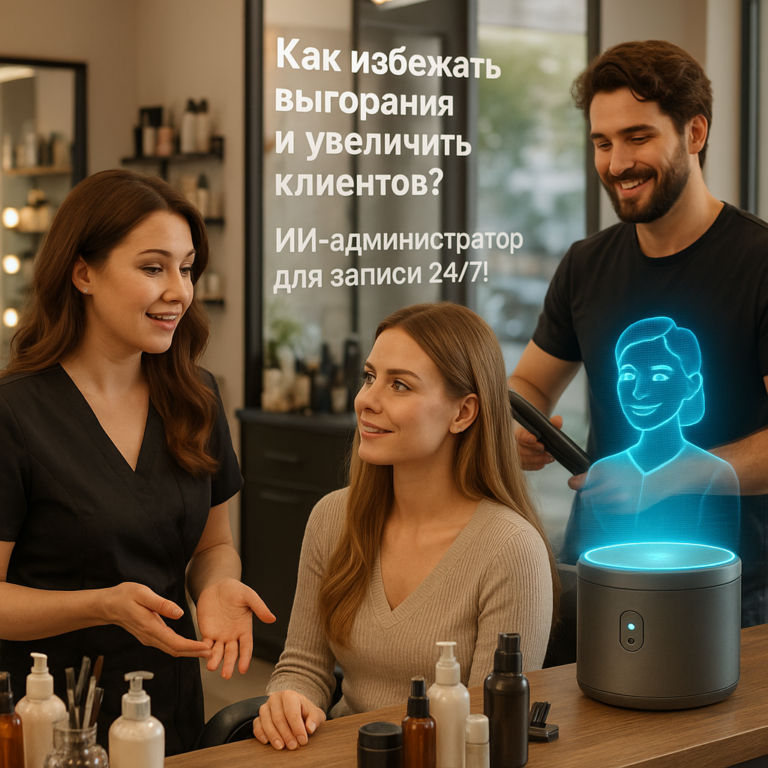    Как ИИ-администратор поможет бьюти-мастерам избежать выгорания и не упустить клиентов: 5 важных причин для автоматизации записи 24/7 admin