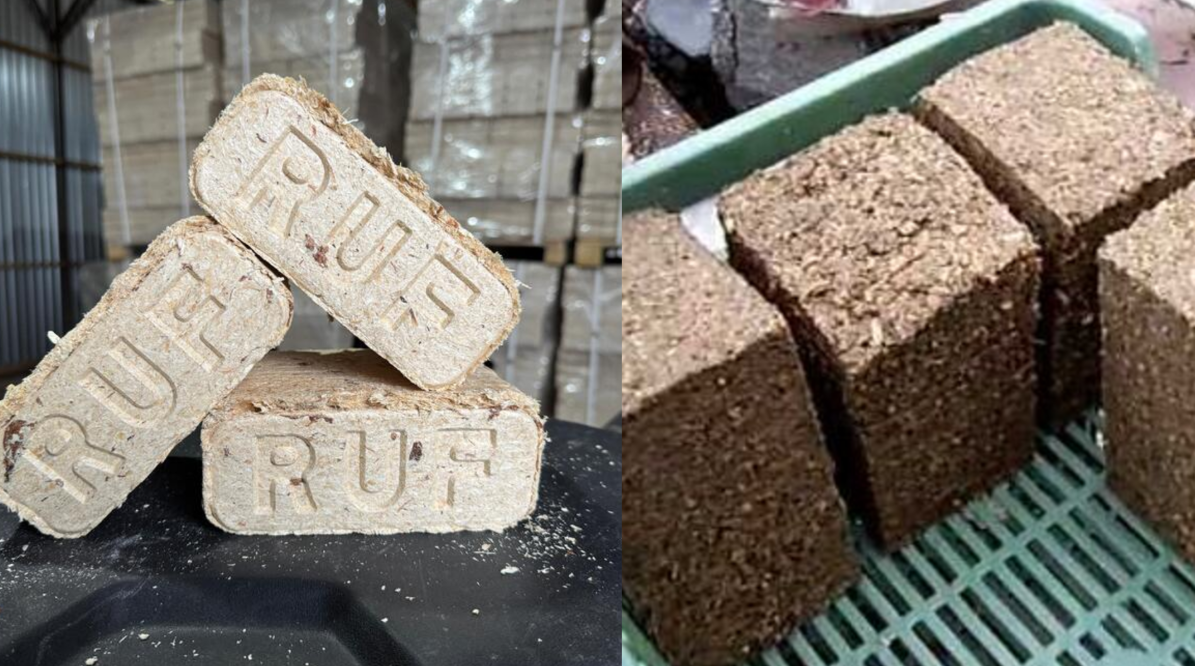 Брикеты из навоза справа