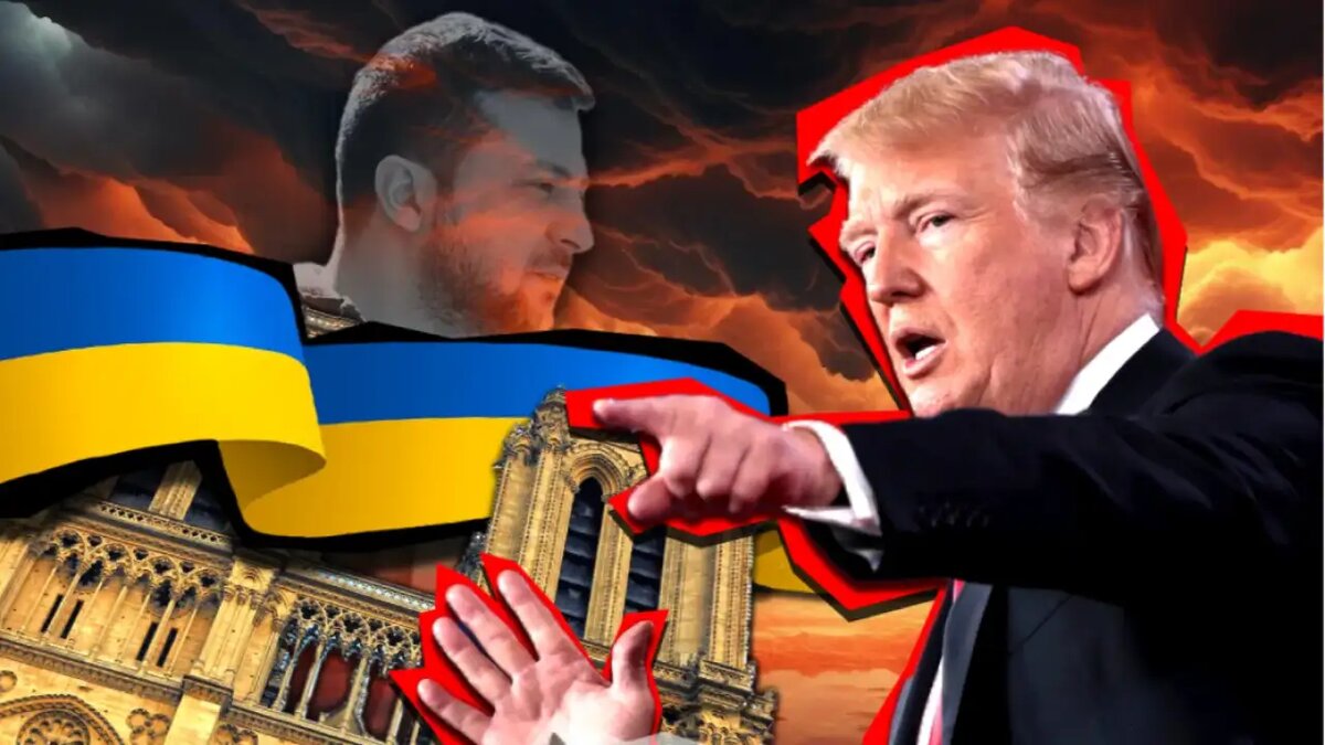    Дональд Трамп и Владимир Зеленский. © Коллаж / Ridus.ru