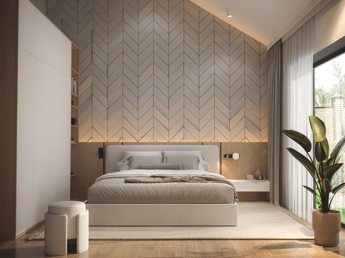 Спальня в модульном доме