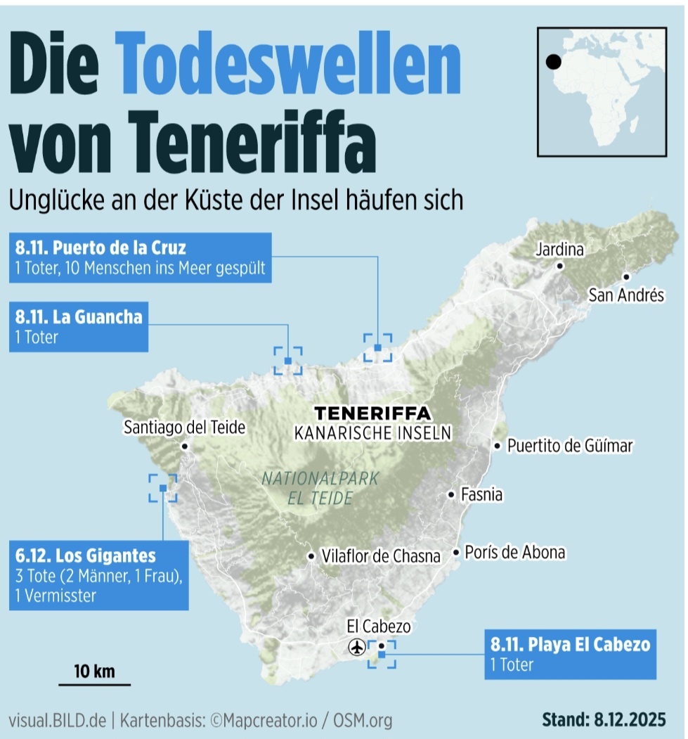 Смертельные волны на Тенерифе