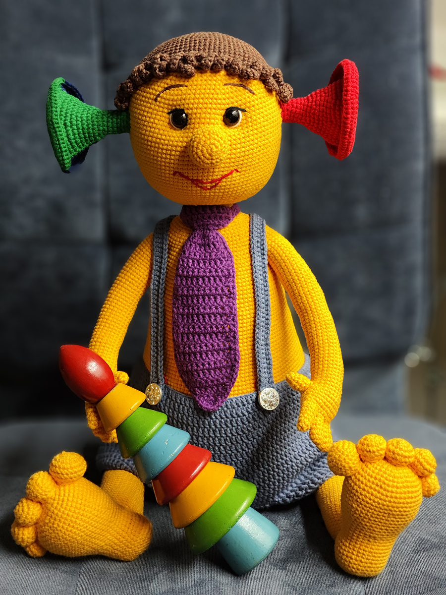 Звуковичок. Вязаная игрушка. Фото автора 1.