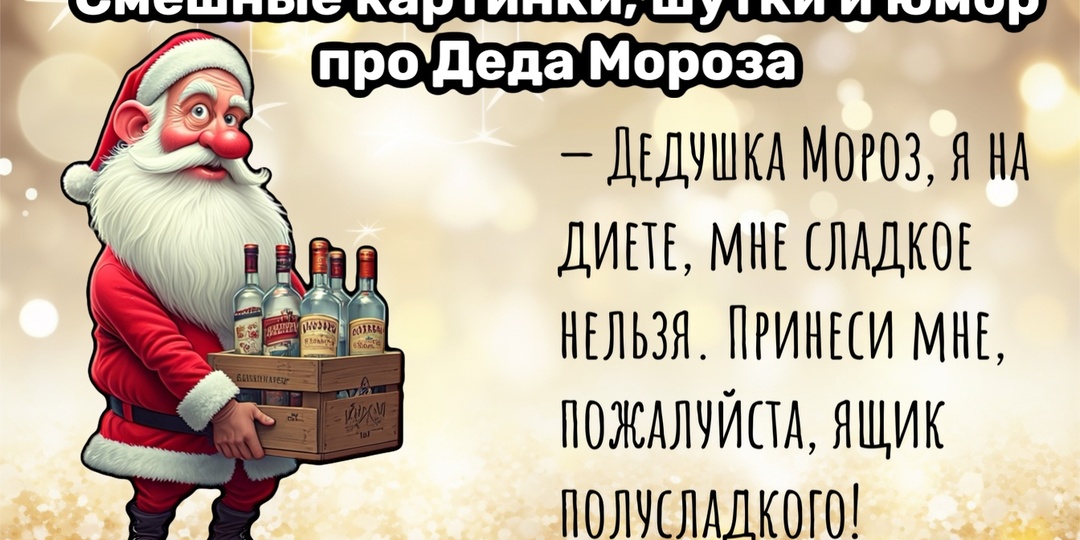 Борода из ваты, ты куда дел наши зарплаты? Шутки про Деда Мороза и суровую реальность.