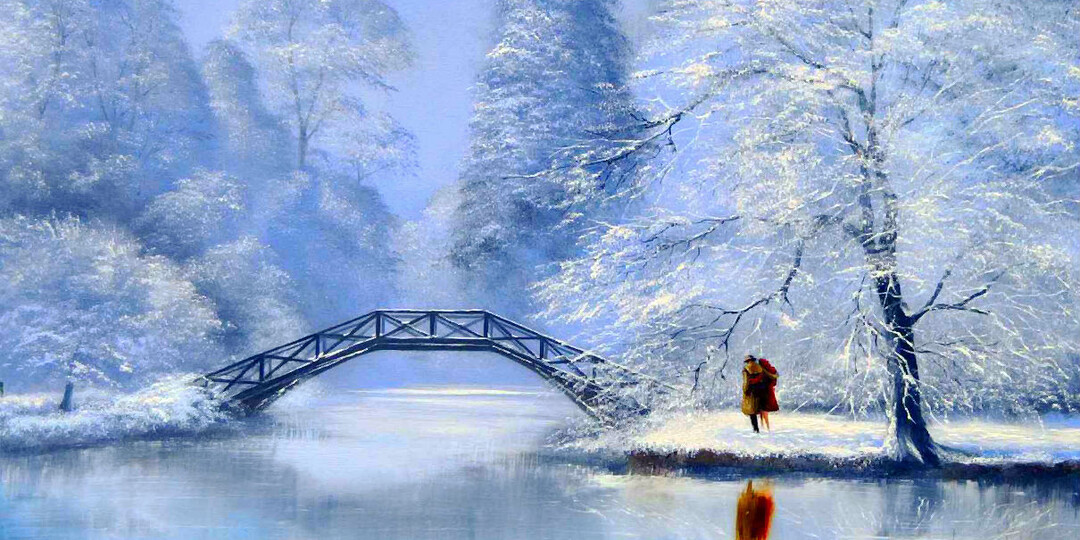 Снежная красота декабря и ангелы зимы в живописи разных художников.