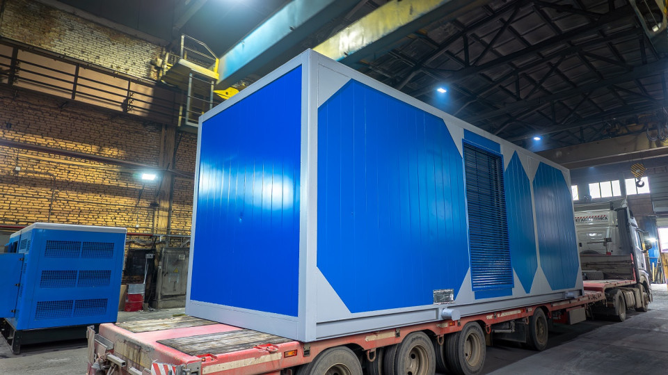 Подготовка к отправке готовой дизельной электростанции к месту монтажа