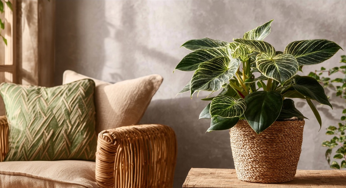 Филодендрон Биркин в интерьере (фото с просторов интернета)