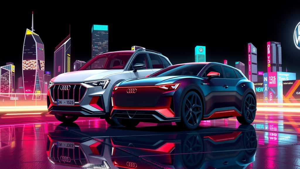    Как Audi Q4 e-tron 35 2025 премиум-электрокроссовер отличается от Volkswagen ID.5?