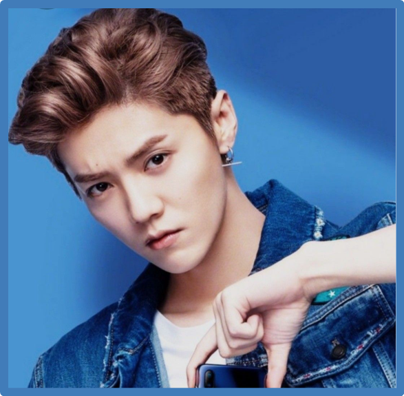 Снимок с экрана монитора. Певец Лу Хань.