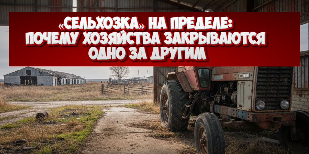 «Сельхозка» на пределе: почему хозяйства закрываются одно за другим