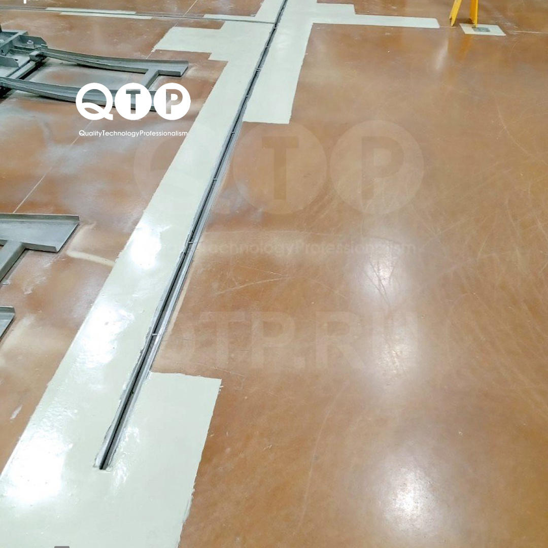 Быстрые ремонты промышленных полов в новогодние каникулы материалами QTP.