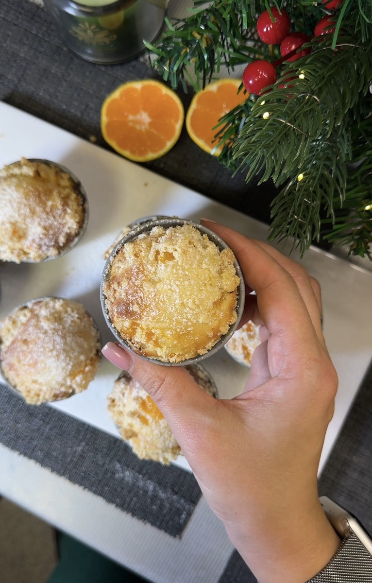 Маффины, которые пахнут праздником: мандариновая магия