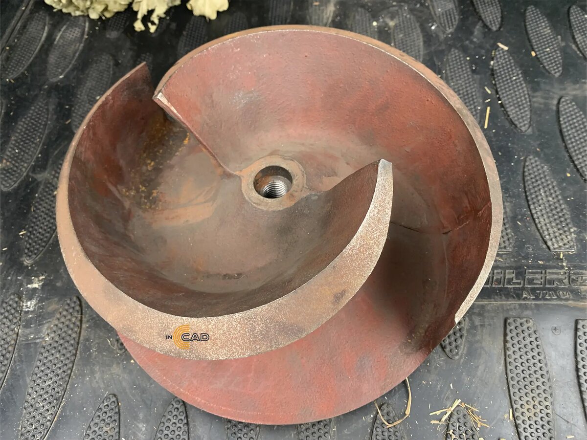 Образец рабочего колеса насоса для реверс-инжиниринга
