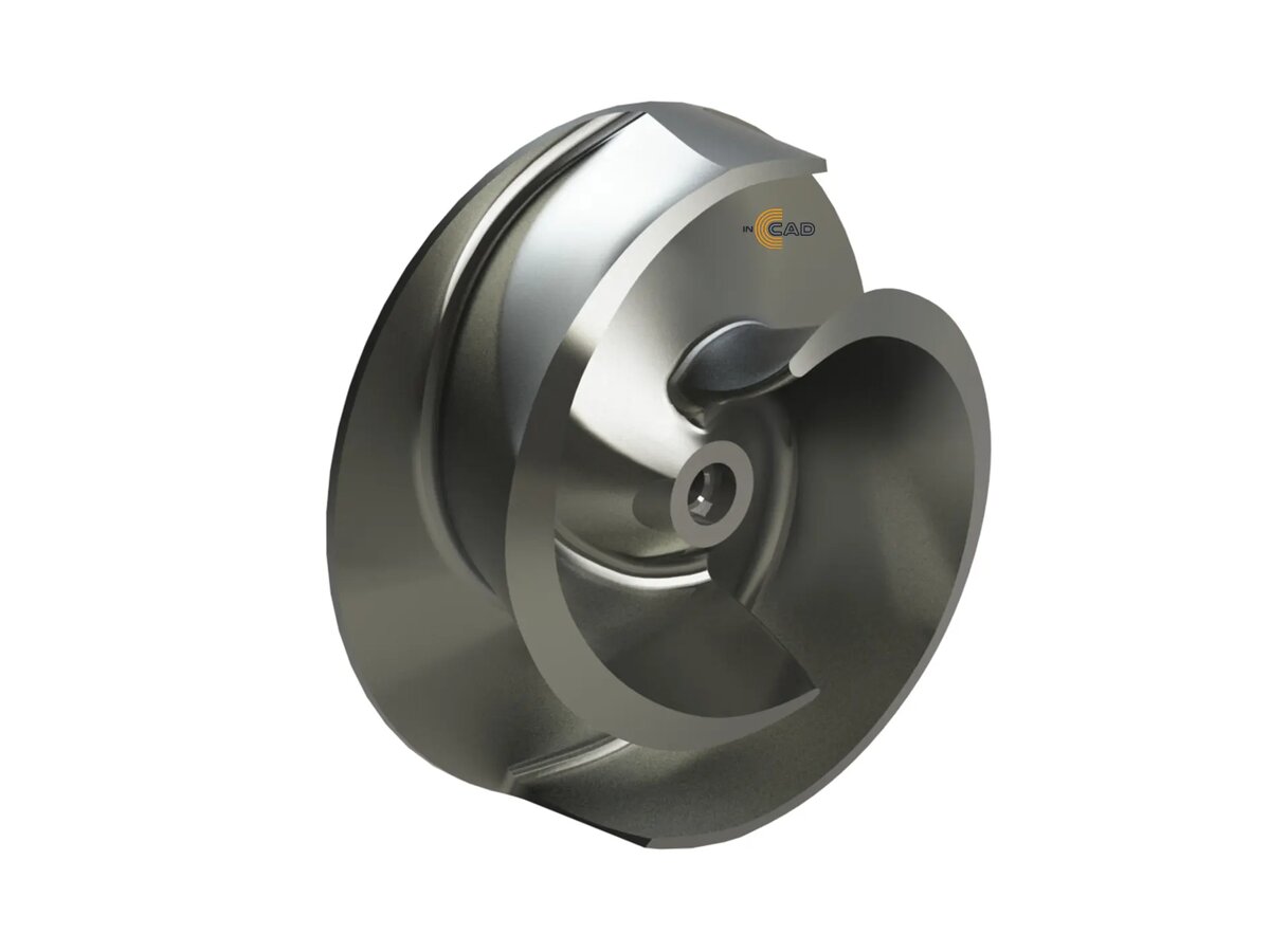 3Д-модель рабочего колеса насоса