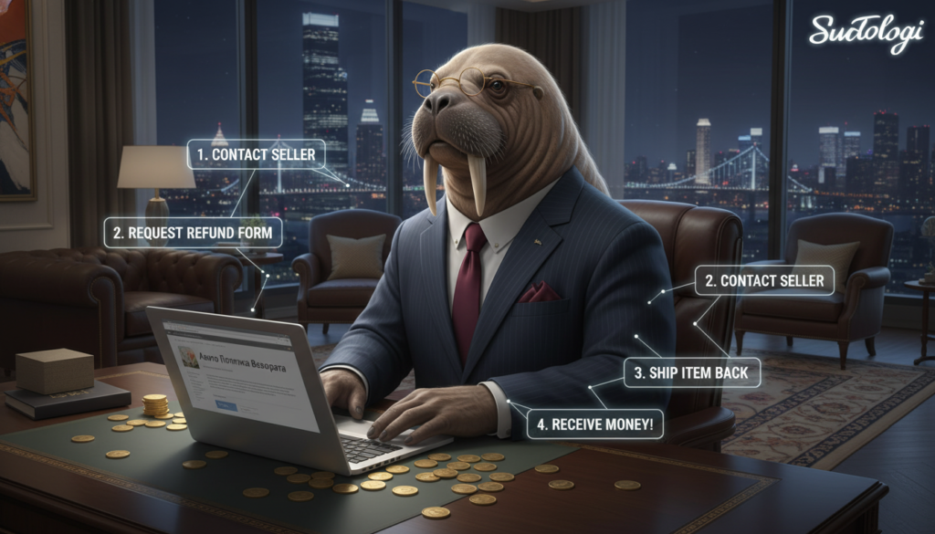    как оформить возврат на авито сценарии для доставки и самовывоза Суетолог