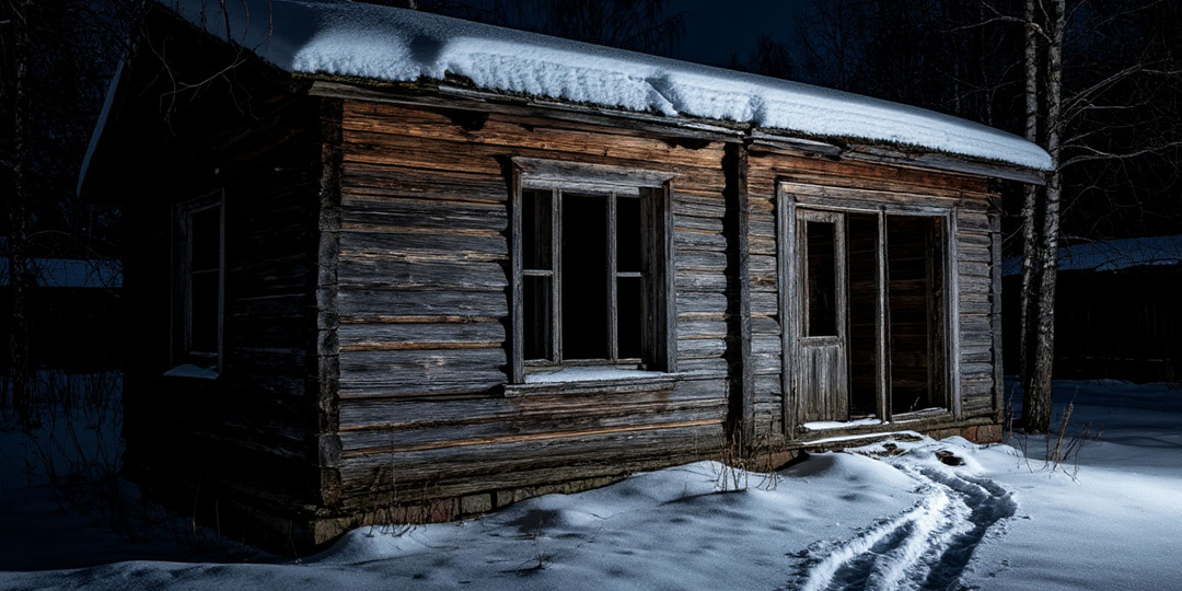 В нашей деревне есть дом, где окна заколочены ИЗНУТРИ. Мы с другом решили узнать почему этой ночью.