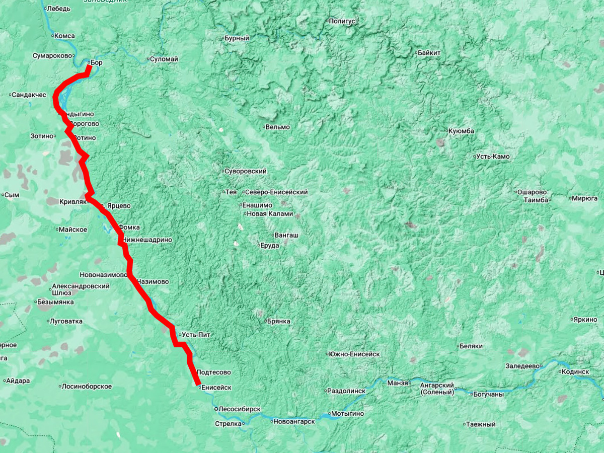     С учетом прошлого строительства теперь оптоволокно проложено на всем 900-километровом участке берега от Енисейска до устья Подкаменной Тунгуски