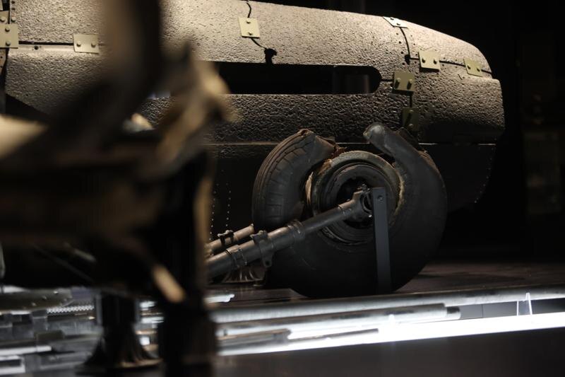    Сохранившаяся часть самолета