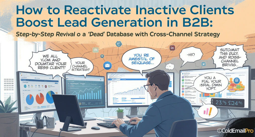    Как вернуть неактивных клиентов и повысить лидогенерацию в b2b: пошаговая реанимация «мертвой» базы с автоматизацией и кросс-канальной стратегией Михаил Михайлов