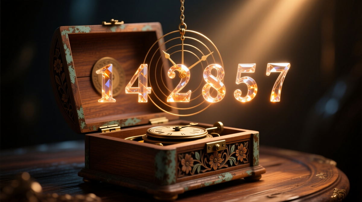 Это число 142857 ведёт себя как точный механизм. Его цифры циклически сдвигаются при умножении, как шестерёнки в старинной шкатулке.