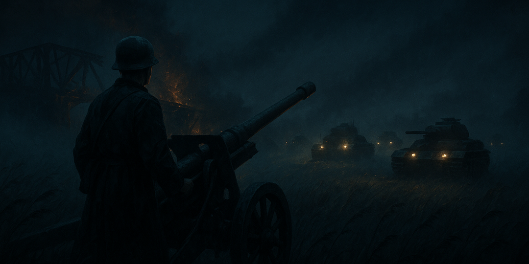 Он бил, пока не кончились силы, превратив более 10 танков в груду металла. Немцы стояли у его могилы молча