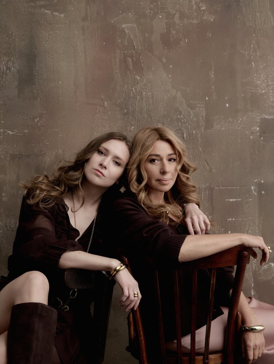 Алена Апина с дочерью Ксенией