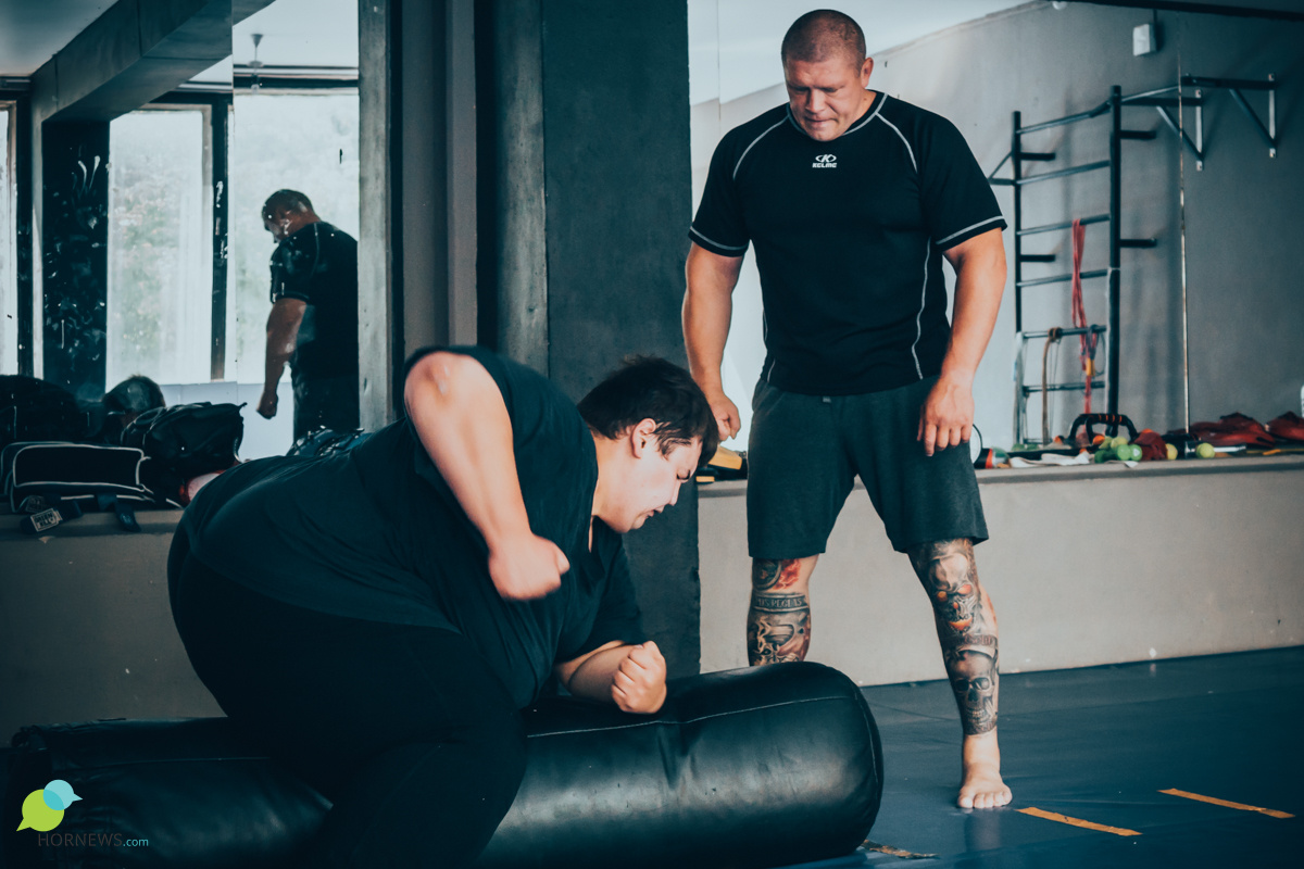 Фото с тренировки Андрея у Максима Новосёлова, 2017 год / hornews.com