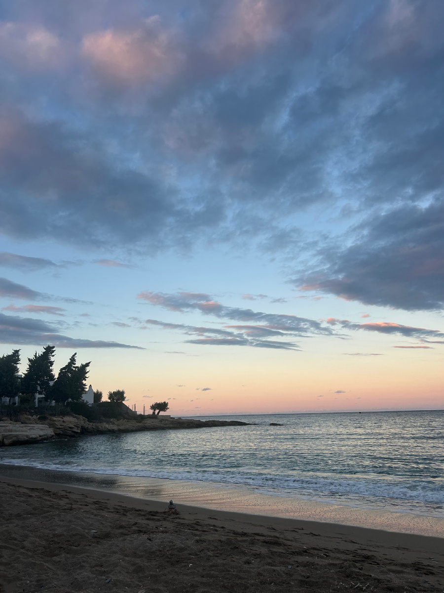 На Крите потрясающие закаты, как не поделиться (фото автора)