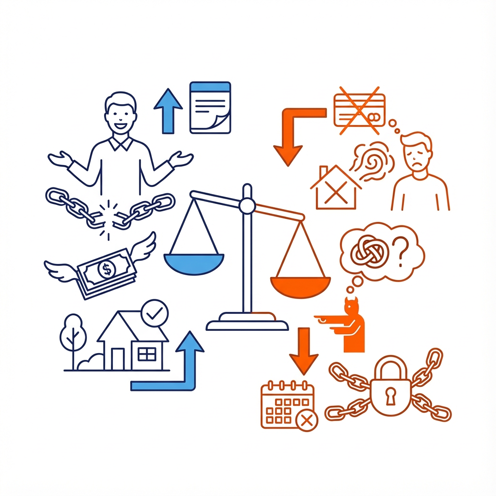 Банкротство — это не «кнопка отмены долгов», а тяжелая юридическая процедура с долгими последствиями. Разбираемся по-честному: кому это помогает, а кто пожалеет, что вообще ввязался.