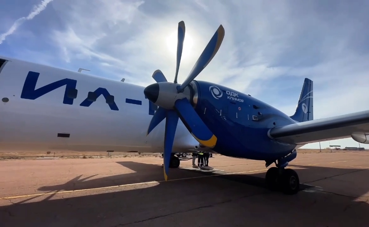 ТВ7−117СТ-01  в составе Ил-114-300. Кадры ОАК