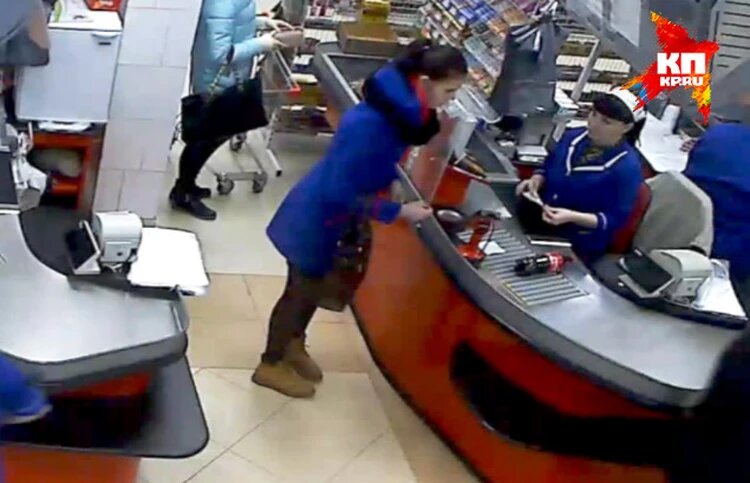 Последнее фото Даши с камеры наблюдения в магазине. Фото: СК