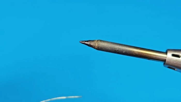 Домашний, химический способ восстановить необгораемое жало паяльника