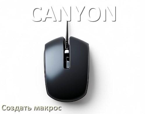 
Программа для макросов на мышь CANYON для записи и создания
