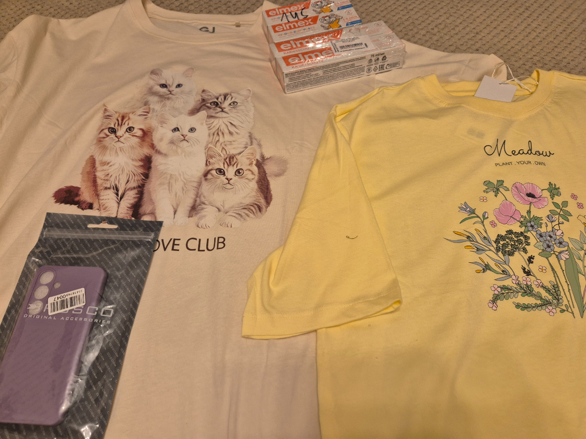 Ах да, еще чехол новый купила для телефона, а то старый совсем надоел