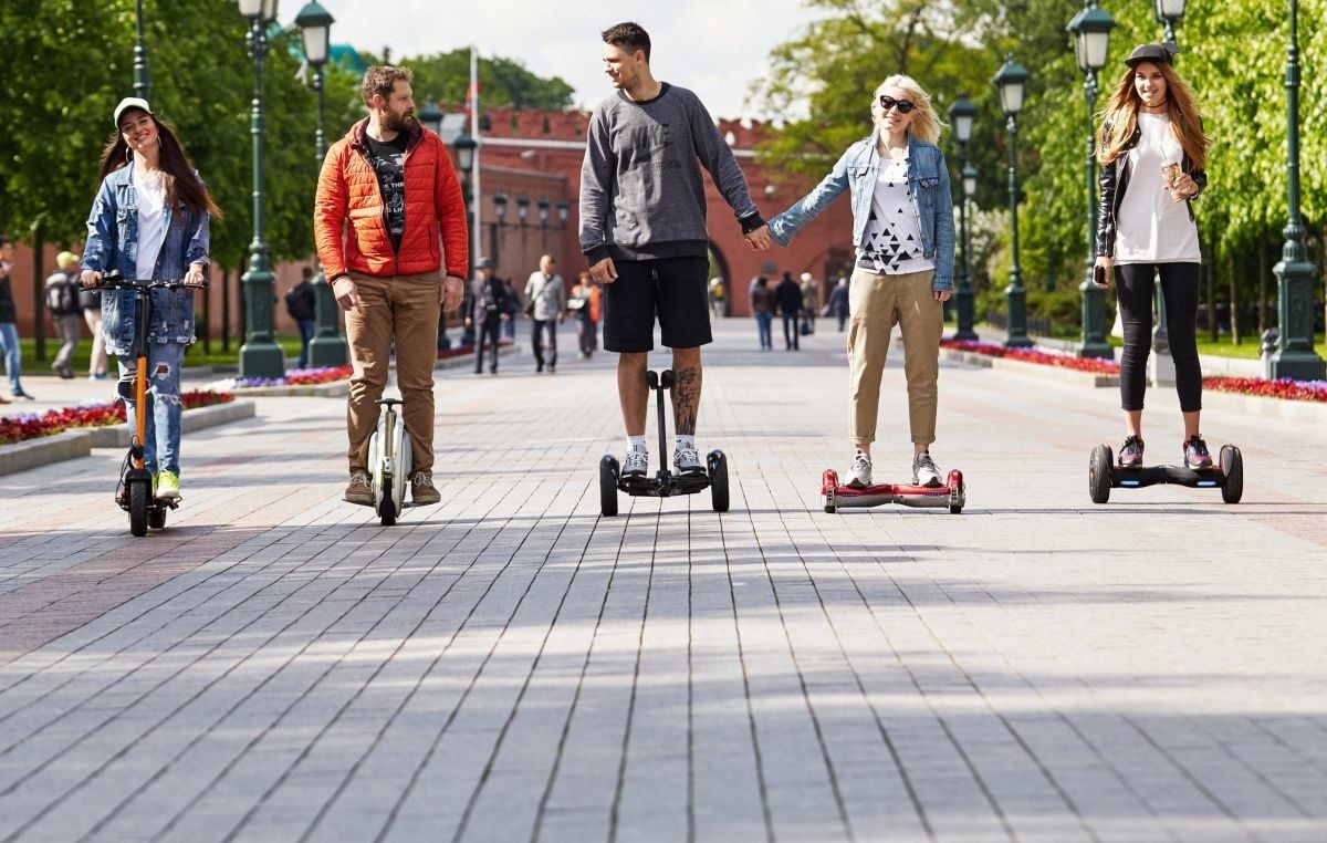 Типичные СИМ (средства индивидуальной мобильности)