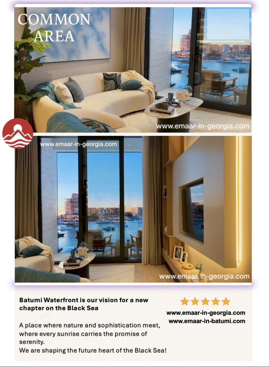 Внутренний интерьер апартаментов в Батуми и виды с балконов