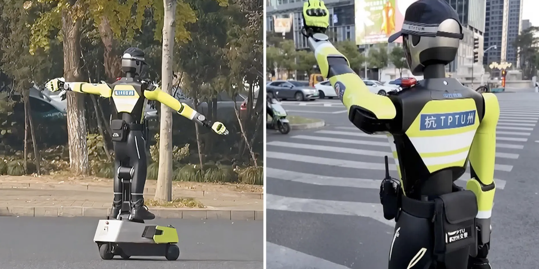 В Китае заметили роботов-гаишников
