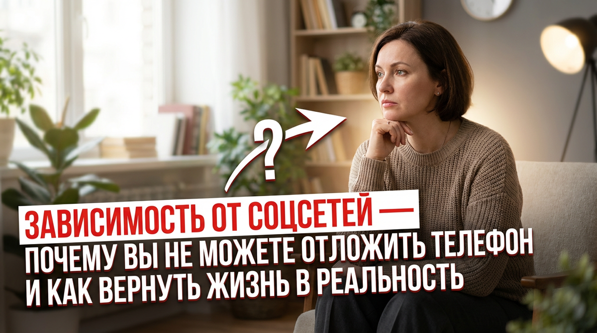 Зависимость от социальных сетей — почему вы не можете отложить телефон и как вернуть жизнь в реальность
